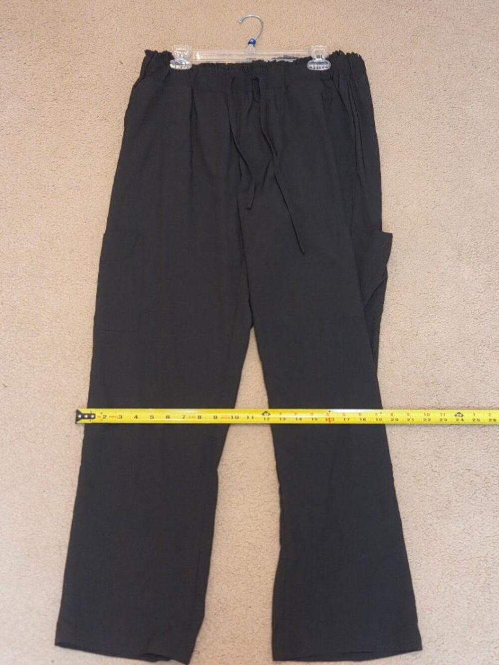 Scrubs, Black, Top L, Bottom XL